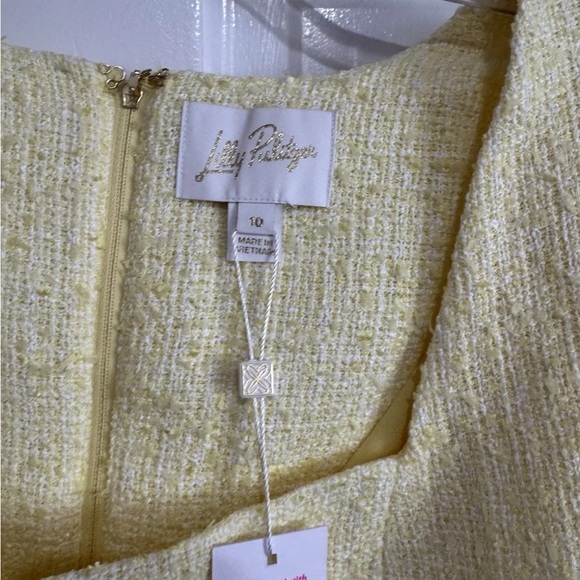 NWT Lilly Pulitzer Maisley Boucle Shift dress Sunny Yellow Size 10 NWT - Picture 6 of 8